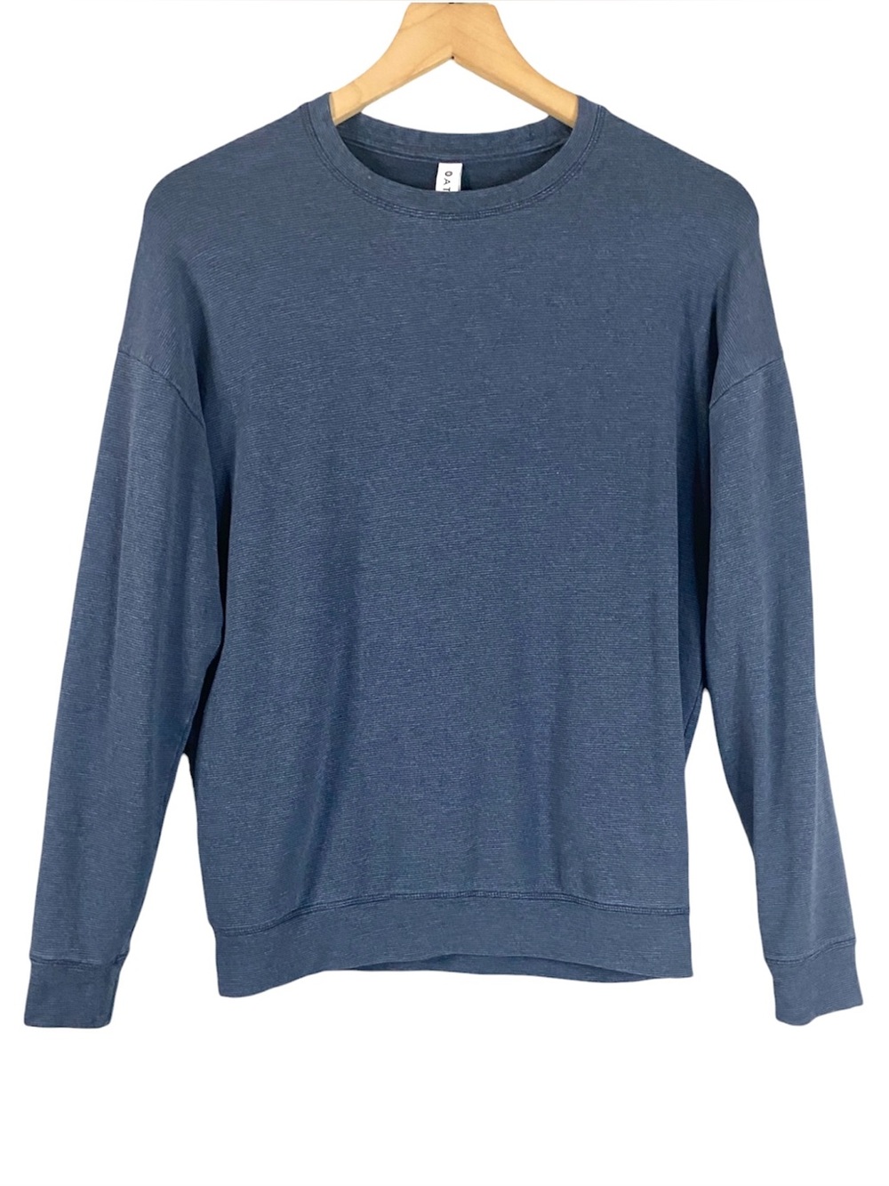 Women’s Athleta Long-Sleeve Pullover Crewneck Sweatshirt in Blue Size XS